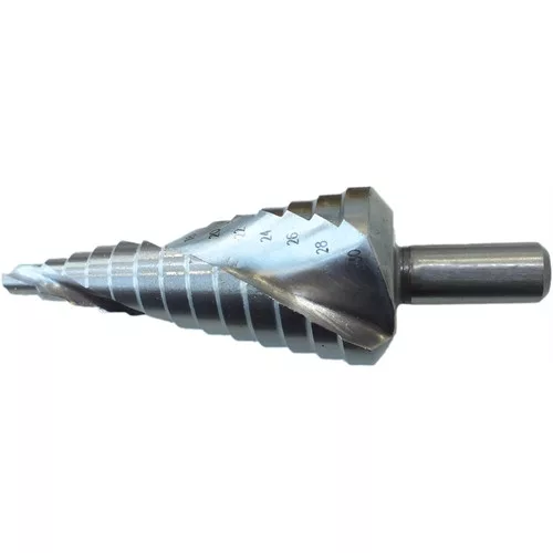 PTG lépcsős csavart hornyú lemezfúró HSSE Co5 6-30 x 2 mm