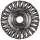 Klingspor Körkefe fonott egysoros 115 x 14 x 22.23mm 0.5 acél