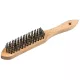 Klingspor Kézi kefe Standard négy soros 125 x 25 x 290mm fa nyéllel 0.35 sárgaréz