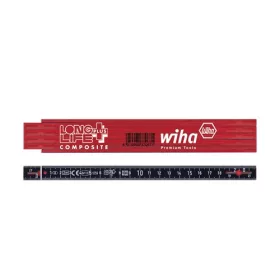  Wiha LongLife Plus Composite szegmenses mérőléc 2m metrikus, 10 tagos 15mm (37067)