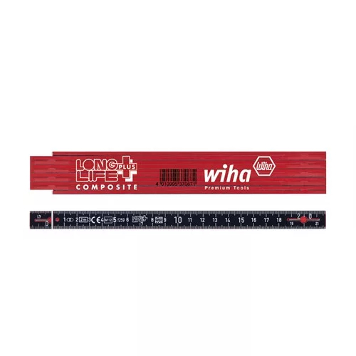 Wiha LongLife Plus Composite szegmenses mérőléc 2m metrikus, 10 tagos 15mm (37067)