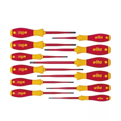 Wiha SoftFinish electric slimFix csavarhúzó készlet Vegyes 12 részes (41003) VDE