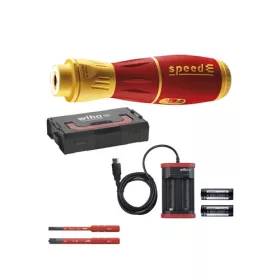   Wiha SpeedE II electric e-csavarhúzó 7 részes slimBit, akku és USB-töltő L-Boxx Mini dobozban (44318)