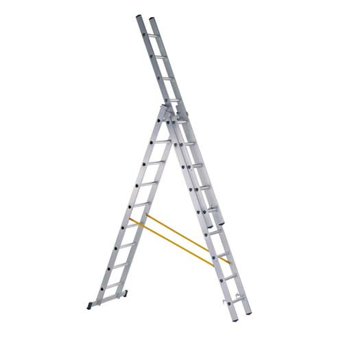 Zarges Skymaster háromrészes D-fokos többcélú létra 3x9 (Z200)