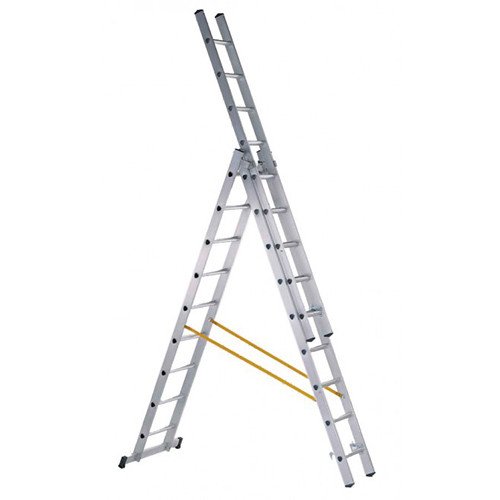 Zarges Skymaster háromrészes D-fokos többcélú létra 3x14 (Z200)