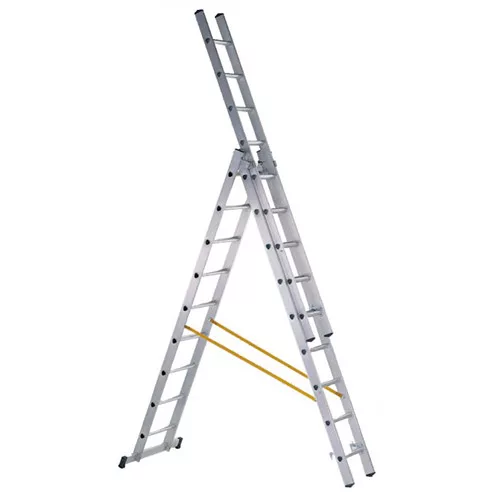 Zarges Skymaster háromrészes D-fokos többcélú létra 3x14 (Z200)