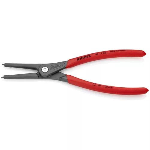 Knipex Precíziós Seeger-gyűrű fogó külső szürkére foszfátozott 225 mm 40-100 mm
