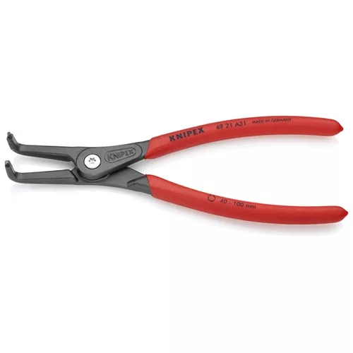 Knipex Seeger-gyűrű fogó külső hajlított A31 rugós 210 mm 40-100 mm