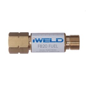   IWELD FB20 visszaégésgátló patron reduktorra G3/8 LH égőgáz