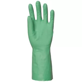 Mártott zöld nitril kesztyű vegyszerálló 33cm/0.46mm 10