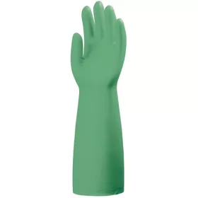 Mártott zöld nitril kesztyű vegyszerálló 45cm/0.56mm 10