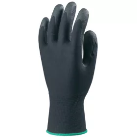 Szerelőkesztyű PES fekete HP habosított PVC tenyérrel 8
