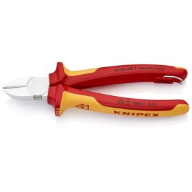   KNIPEX 70 06 180 T BK Oldalcsípőfogók többrétegű köpennyel szigetelt, VDE 180 mm