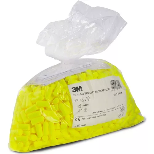 3M PD-01-010 EARsoft neonsárga füldugó utántöltő csomag 2000pár/krt