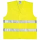 FLUO jólláthatósági mellény 2 keresztcsík sárga L (48/50)