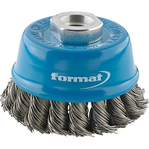 Format fazékkefe fonott acéldrót 0.35mm 65mm