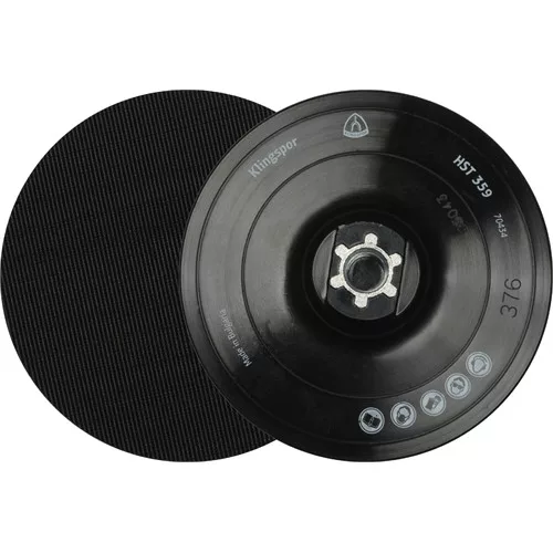 Klingspor tépőzáras gumitányér 125x8mm P HST 359 d: 8