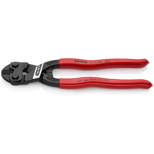 Knipex CoBolt® Kompakt csapszegvágó feketére foszfátozott 200 mm