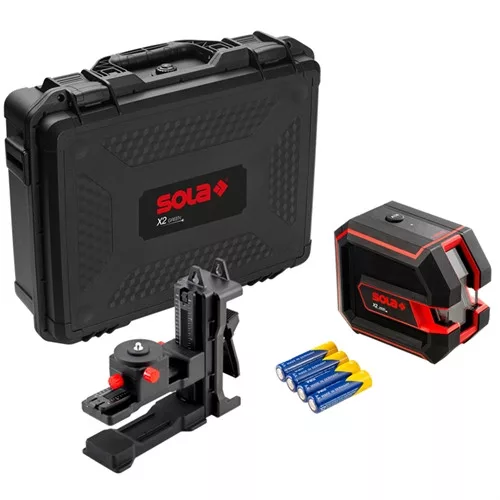 Sola  X2 GREEN  Professional keresztvonal lézer szett zöld