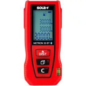   Sola METRON 30 BT Lézeres távolságmérő töltőkábel+övtáska, Bluetooth