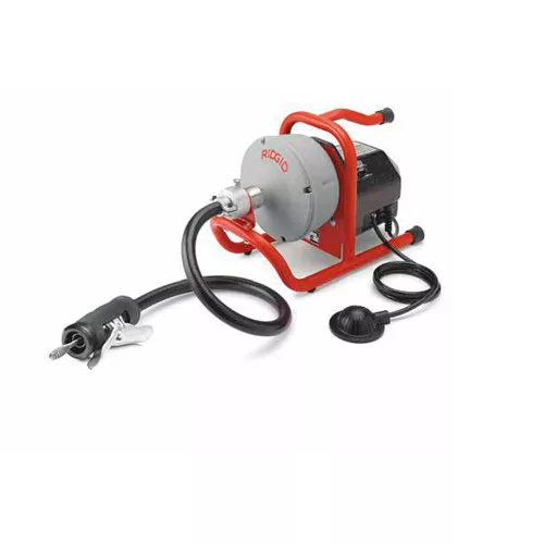 Ridgid K-40 csőtisztítógép + vezetőtömlő tartókeret 5/16" (10.7 m) spirál dob