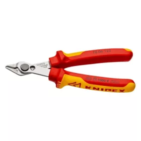   Knipex VDE elektronikai fogó polírozva 125mm fazetta nélküli vágóél