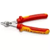 Knipex VDE elektronikai fogó polírozva 125mm fazetta nélküli vágóél