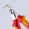 Knipex VDE elektronikai fogó polírozva 125mm fazetta nélküli vágóél