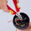 Knipex VDE elektronikai fogó polírozva 125mm fazetta nélküli vágóél
