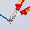 Knipex VDE elektronikai fogó polírozva 125mm fazetta nélküli vágóél