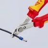 Knipex VDE elektronikai fogó polírozva 125mm fazetta nélküli vágóél