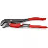 Knipex csőfogó S pofával 45° 1" gyorsállítás, szürke porfestés, mártott nyél