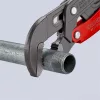 Knipex csőfogó S pofával 45° 1" gyorsállítás, szürke porfestés, mártott nyél