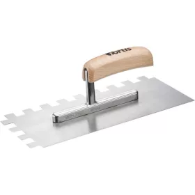 Fortis Simítókanál fogazott 280x130mm 15x15mm