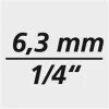 Fortis dugókulcs betét 1/4" 10mm hatszög. hosszú