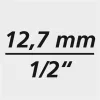 Fortis Gépi dugókulcs betét készlet műanyag hüvellyel 1/2" 3 részes