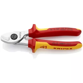 Knipex Kábelolló krómozott VDE 165mm