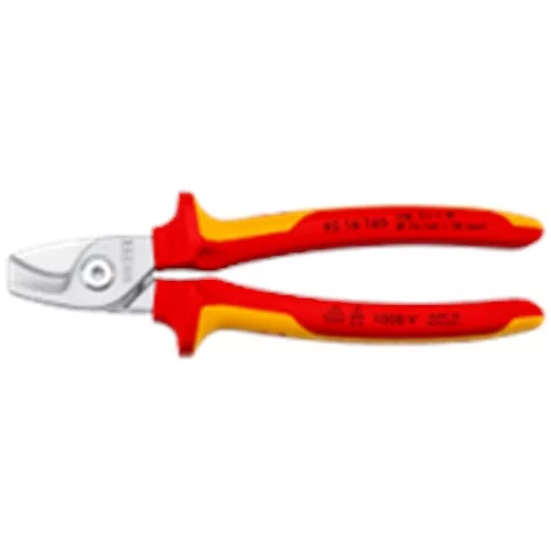 Knipex Kábelolló krómozott VDE 165mm