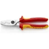 Knipex Kábelolló kettős vágóéllel krómozott VDE 200 mm