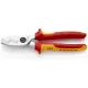 Knipex Kábelolló kettős vágóéllel krómozott VDE 200mm