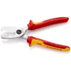 Knipex Kábelolló kettős vágóéllel krómozott VDE 200mm