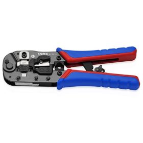   Knipex krimpelő fogó RJ45 Western dugókhoz többkomponensű markolattal 191 mm