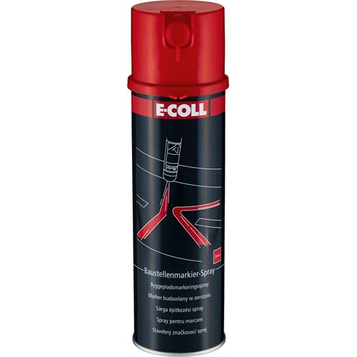 E-Coll BLACK Line jelölő spray piros 500ml