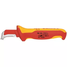 Knipex Kábelcsupaszító kés csúszósaruval VDE 180mm