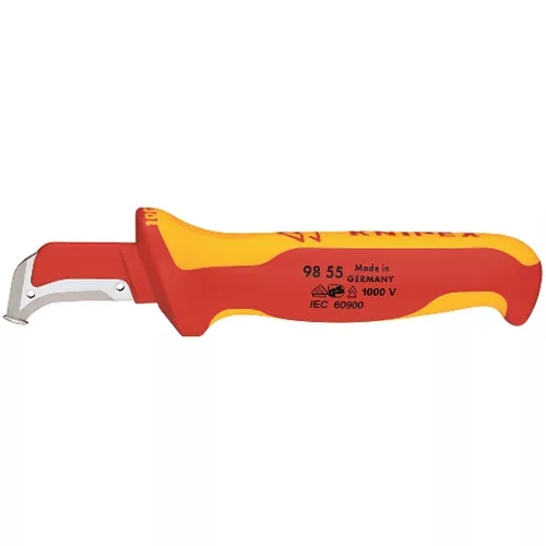 Knipex Kábelcsupaszító kés csúszósaruval VDE 180mm