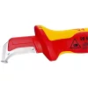 Knipex Kábelcsupaszító kés csúszósaruval VDE 180mm