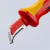 Knipex Kábelcsupaszító kés csúszósaruval VDE 180mm