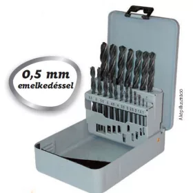   Terrax csigafúró készlet 19 részes 1-10x0.5mm köszörült