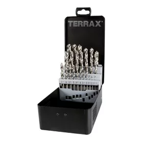   Terrax csigafúró készlet 25 részes 1-13x0.5mm HSS-G köszörült