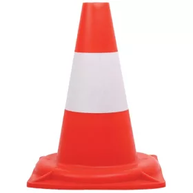 Közúti jelzőbója piros/fehér 30cm